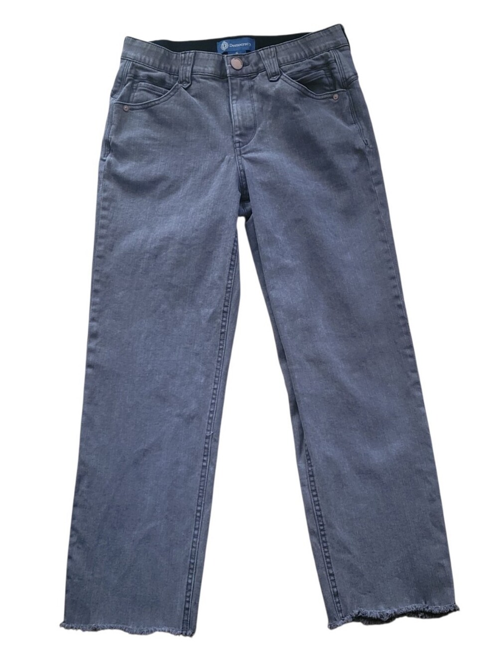 Democracy Absolution Dark Taupe Straight Leg Denim Jeans Size 4